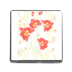 Flowers Illustration T- Shirtflowers T- Shirt Memory Card Reader (square 5 Slot) by EnriqueJohnson