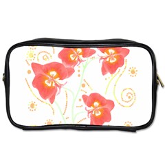 Flowers Illustration T- Shirtflowers T- Shirt Toiletries Bag (two Sides) by EnriqueJohnson