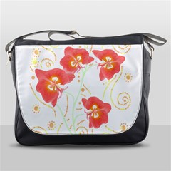 Flowers Illustration T- Shirtflowers T- Shirt Messenger Bag by EnriqueJohnson