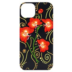 Flowers Illustration T- Shirtflowers T- Shirt Iphone 14 Plus Black Uv Print Case by EnriqueJohnson