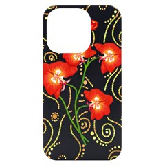 Flowers Illustration T- Shirtflowers T- Shirt Iphone 14 Pro Black Uv Print Case by EnriqueJohnson