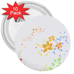 Flowers Lover T- Shirtflowers T- Shirt (1) 3  Buttons (10 pack) 