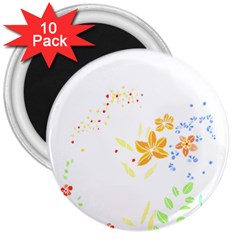 Flowers Lover T- Shirtflowers T- Shirt (1) 3  Magnets (10 pack) 