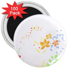 Flowers Lover T- Shirtflowers T- Shirt (1) 3  Magnets (100 pack)