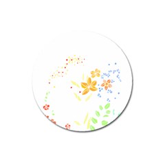 Flowers Lover T- Shirtflowers T- Shirt (1) Magnet 3  (Round)