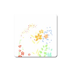 Flowers Lover T- Shirtflowers T- Shirt (1) Square Magnet