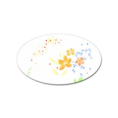 Flowers Lover T- Shirtflowers T- Shirt (1) Sticker Oval (10 Pack)