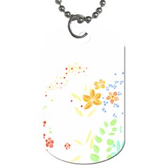 Flowers Lover T- Shirtflowers T- Shirt (1) Dog Tag (two Sides) by EnriqueJohnson