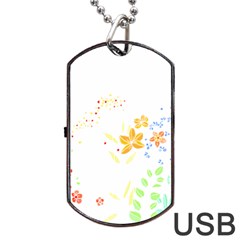 Flowers Lover T- Shirtflowers T- Shirt (1) Dog Tag USB Flash (Two Sides)