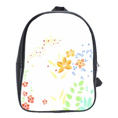 Flowers Lover T- Shirtflowers T- Shirt (1) School Bag (XL)