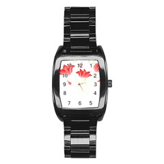 Flowers Lover T- Shirtflowers T- Shirt (2) Stainless Steel Barrel Watch by EnriqueJohnson