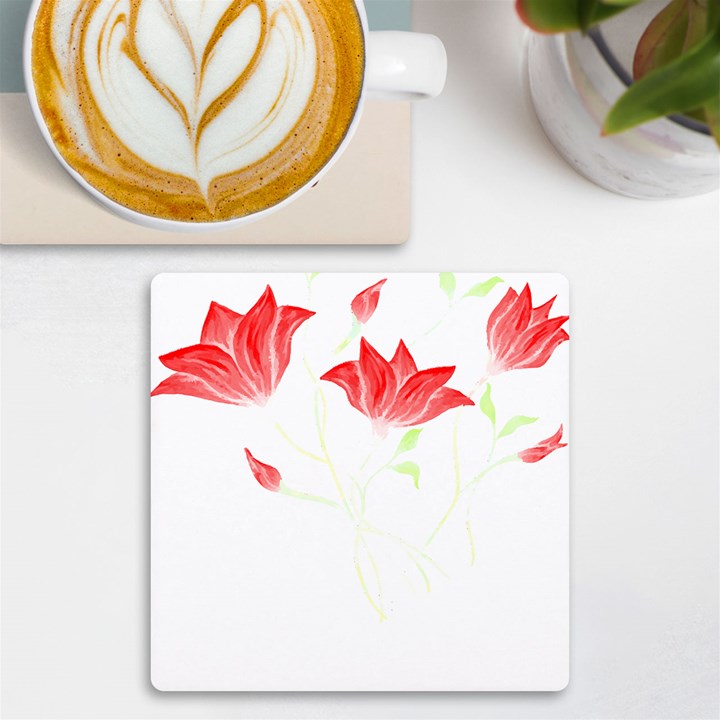 Flowers Lover T- Shirtflowers T- Shirt (2) UV Print Square Tile Coaster 