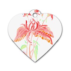 Flowers Lover T- Shirtflowers T- Shirt (3) Dog Tag Heart (two Sides) by EnriqueJohnson