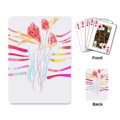 Flowers Lover T- Shirtflowers T- Shirt (4) Playing Cards Single Design (rectangle)