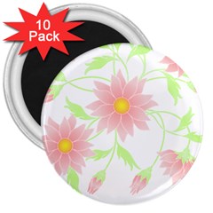 Flowers Lover T- Shirtflowers T- Shirt (5) 3  Magnets (10 Pack)  by EnriqueJohnson