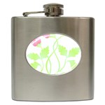 Flowers Lover T- Shirtflowers T- Shirt (6) Hip Flask (6 oz) Front