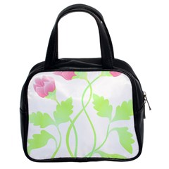 Flowers Lover T- Shirtflowers T- Shirt (6) Classic Handbag (Two Sides)