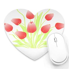 Flowers Lover T- Shirtflowers T- Shirt (7) Heart Mousepad by EnriqueJohnson