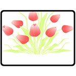 Flowers Lover T- Shirtflowers T- Shirt (7) Fleece Blanket (Large) 80 x60  Blanket Front