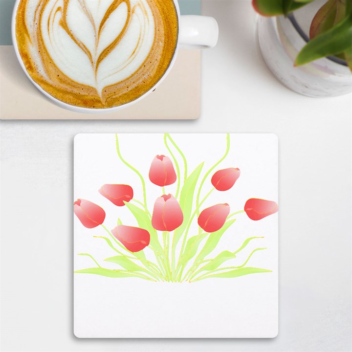 Flowers Lover T- Shirtflowers T- Shirt (7) UV Print Square Tile Coaster 