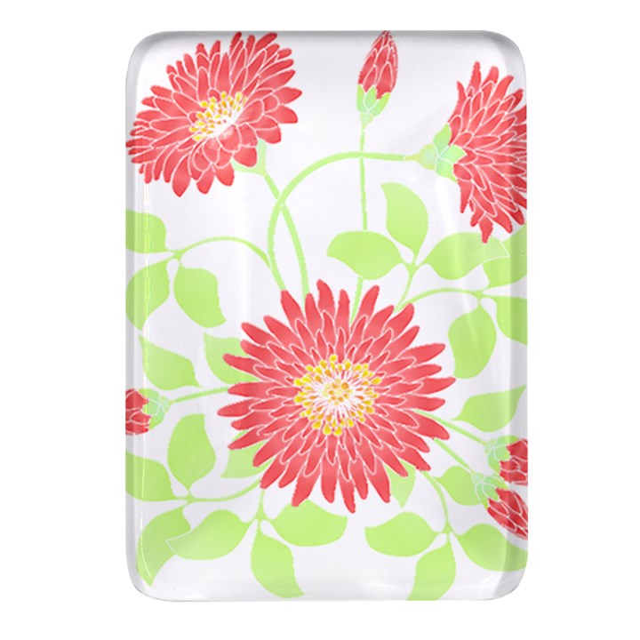 Flowers Lover T- Shirtflowers T- Shirt (8) Rectangular Glass Fridge Magnet (4 pack)