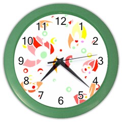 Flowers Lover T- Shirtflowers T- Shirt (9) Color Wall Clock by EnriqueJohnson