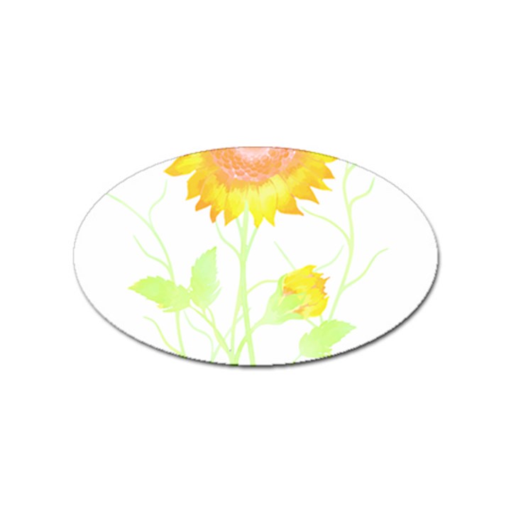 Flowers Lover T- Shirtflowers T- Shirt Sticker (Oval)