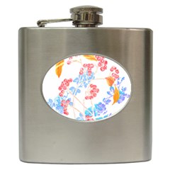 Flowers Pattern T- Shirtflower Pattern Design Drawing T- Shirt Hip Flask (6 Oz) by EnriqueJohnson