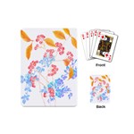 Flowers Pattern T- Shirtflower Pattern Design Drawing T- Shirt Playing Cards Single Design (Mini) Back