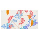 Flowers Pattern T- Shirtflower Pattern Design Drawing T- Shirt Banner and Sign 4  x 2  Front