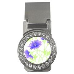 Flowers Pattern T- Shirtflowers T- Shirt Money Clips (cz)  by EnriqueJohnson