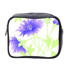 Flowers Pattern T- Shirtflowers T- Shirt Mini Toiletries Bag (two Sides) by EnriqueJohnson