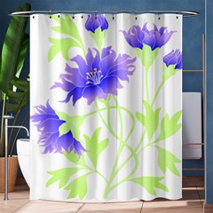 Flowers Pattern T- Shirtflowers T- Shirt Shower Curtain 60  X 72  (medium)  by EnriqueJohnson