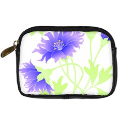 Flowers Pattern T- Shirtflowers T- Shirt Digital Camera Leather Case by EnriqueJohnson