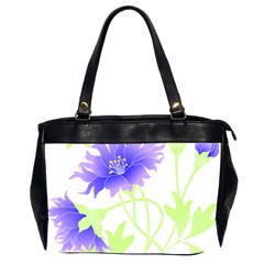 Flowers Pattern T- Shirtflowers T- Shirt Oversize Office Handbag (2 Sides) by EnriqueJohnson