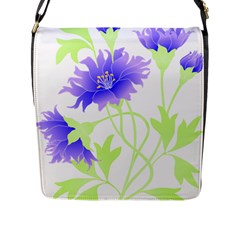 Flowers Pattern T- Shirtflowers T- Shirt Flap Closure Messenger Bag (l) by EnriqueJohnson