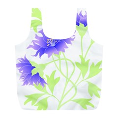 Flowers Pattern T- Shirtflowers T- Shirt Full Print Recycle Bag (l) by EnriqueJohnson