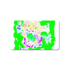 Flowers T- Shirt Abstract Flowers Magnet (name Card)