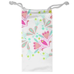 Flowers T- Shirt Batik Flower  Pattern T- Shirt Jewelry Bag