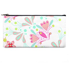 Flowers T- Shirt Batik Flower  Pattern T- Shirt Pencil Case