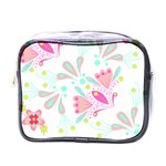 Flowers T- Shirt Batik Flower  Pattern T- Shirt Mini Toiletries Bag (One Side) Front