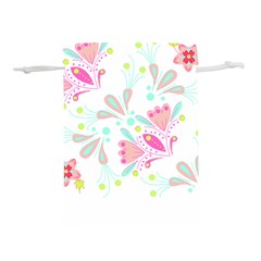 Flowers T- Shirt Batik Flower  Pattern T- Shirt Lightweight Drawstring Pouch (S)