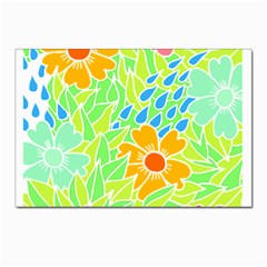 Flowers T- Shirt Colorful Flowers T- Shirt Postcards 5  X 7  (pkg Of 10) by EnriqueJohnson