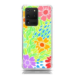 Flowers T- Shirt Colorful Flowers T- Shirt Samsung Galaxy S20 Ultra 6 9 Inch Tpu Uv Case by EnriqueJohnson