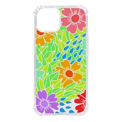 Flowers T- Shirt Colorful Flowers T- Shirt Iphone 14 Tpu Uv Print Case