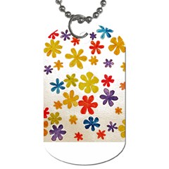 Flowers T- Shirt Flower Power T- Shirt Dog Tag (one Side) by EnriqueJohnson