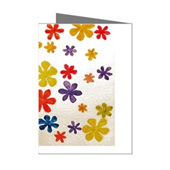 Flowers T- Shirt Flower Power T- Shirt Mini Greeting Cards (pkg Of 8)