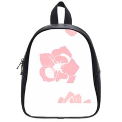 Flowers T- Shirt Flowers Pattern T- Shirt School Bag (small)