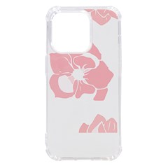 Flowers T- Shirt Flowers Pattern T- Shirt Iphone 14 Pro Tpu Uv Print Case