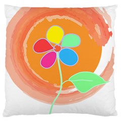 Flowers T- Shirtflowers And Sun T- Shirt Standard Premium Plush Fleece Cushion Case (two Sides) by EnriqueJohnson